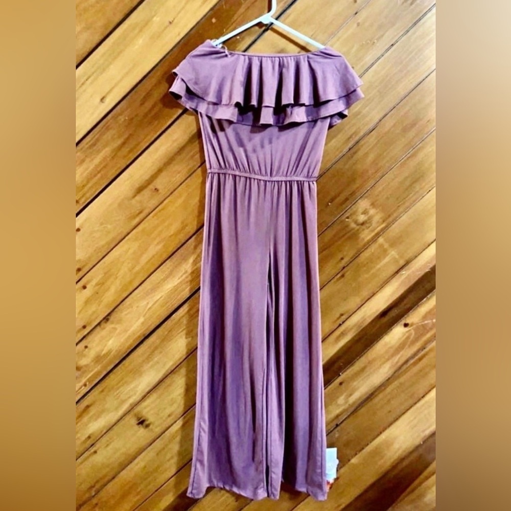 Hot Kiss Pink sleeveless jumpsuit with Ruffle Detail